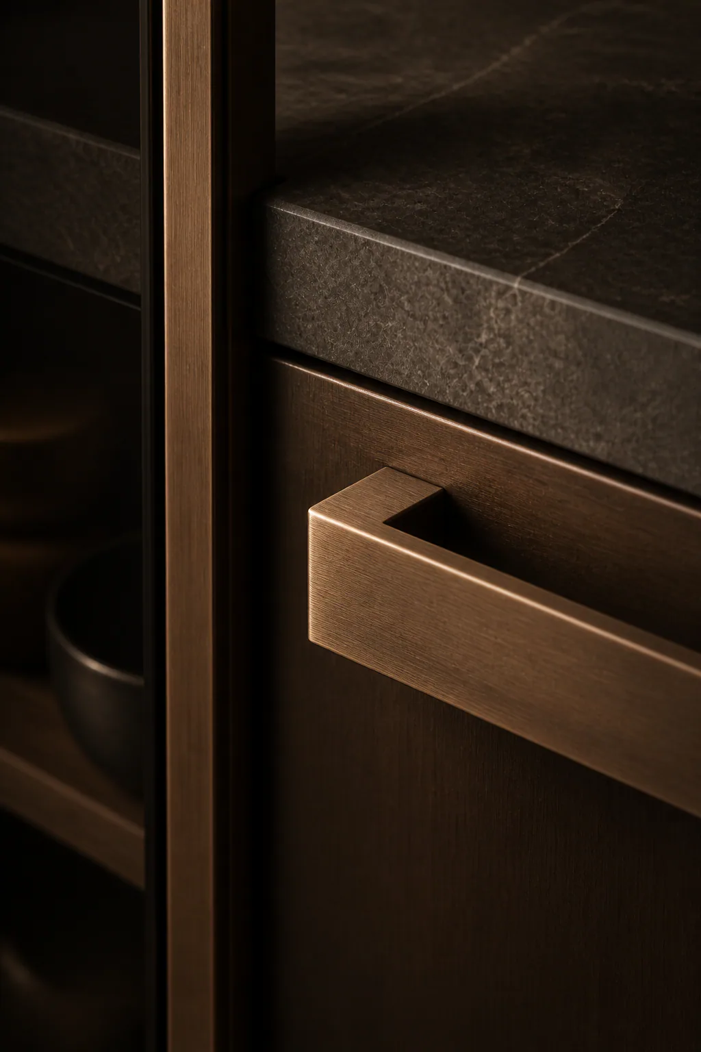 Brushed Bronze material detail